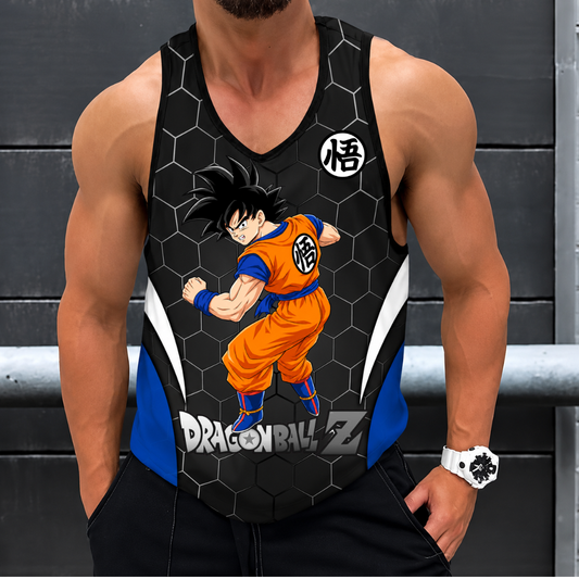 LIMITED EDITION - NEW CUSTOMIZED GOKU CLASSIC HERO UNISEX TANK TOP 01