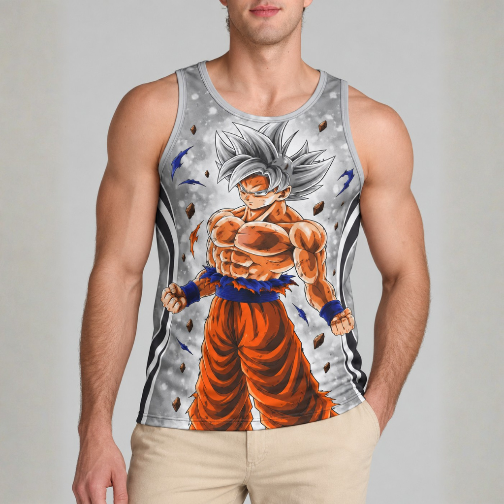 LIMITED EDITION - NEW CUSTOMIZED GOKU CLASSIC HERO UNISEX TANK TOP 01
