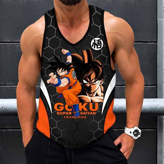 LIMITED EDITION - NEW CUSTOMIZED GOKU CLASSIC HERO UNISEX TANK TOP 03