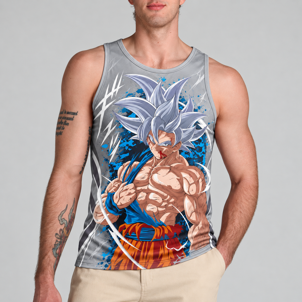 LIMITED EDITION - NEW CUSTOMIZED GOKU CLASSIC HERO UNISEX TANK TOP 03