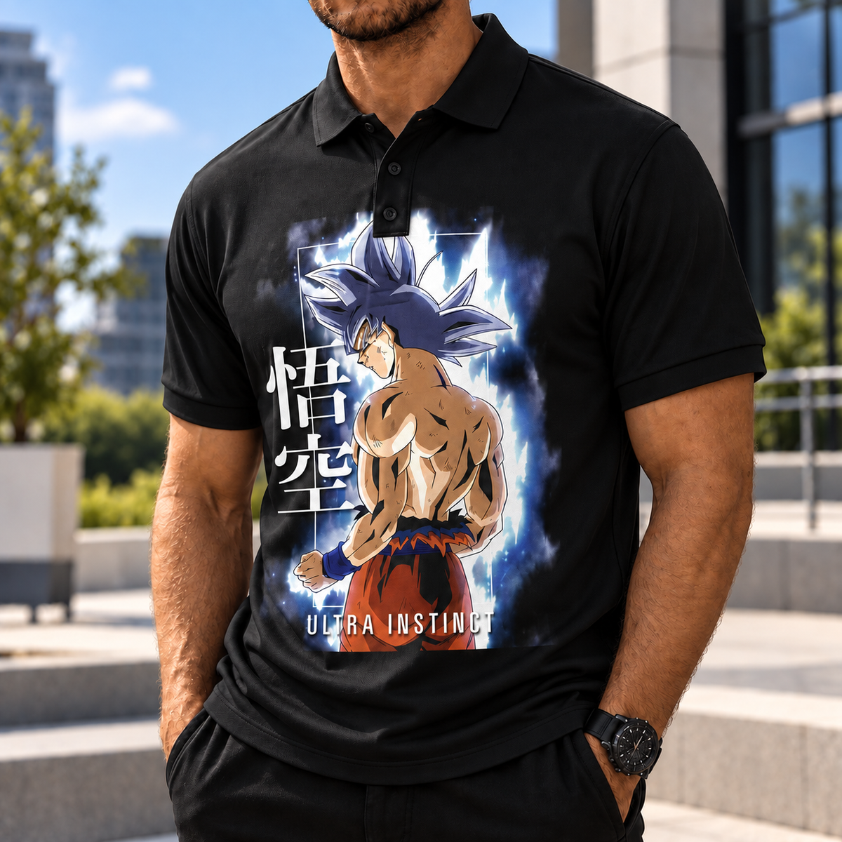 LIMITED EDITION - NEW CUSTOMIZED GOKU CLASSIC HERO POLO SHIRT 04