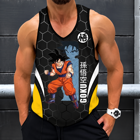 LIMITED EDITION - NEW CUSTOMIZED GOKU CLASSIC HERO UNISEX TANK TOP 04