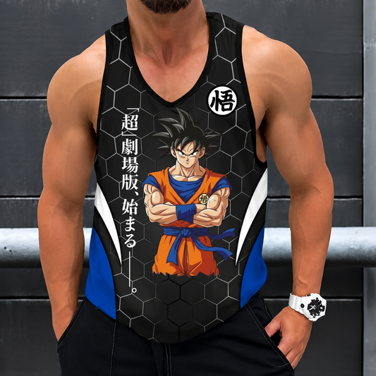 LIMITED EDITION - NEW CUSTOMIZED GOKU CLASSIC HERO UNISEX TANK TOP 05