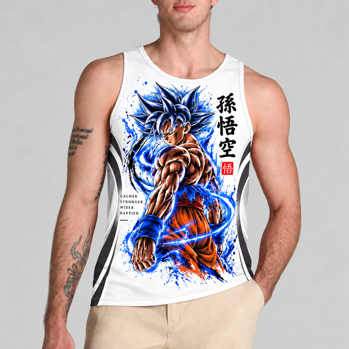 LIMITED EDITION - NEW CUSTOMIZED GOKU CLASSIC HERO UNISEX TANK TOP 05