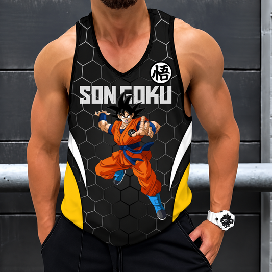 LIMITED EDITION - NEW CUSTOMIZED GOKU CLASSIC HERO UNISEX TANK TOP 06