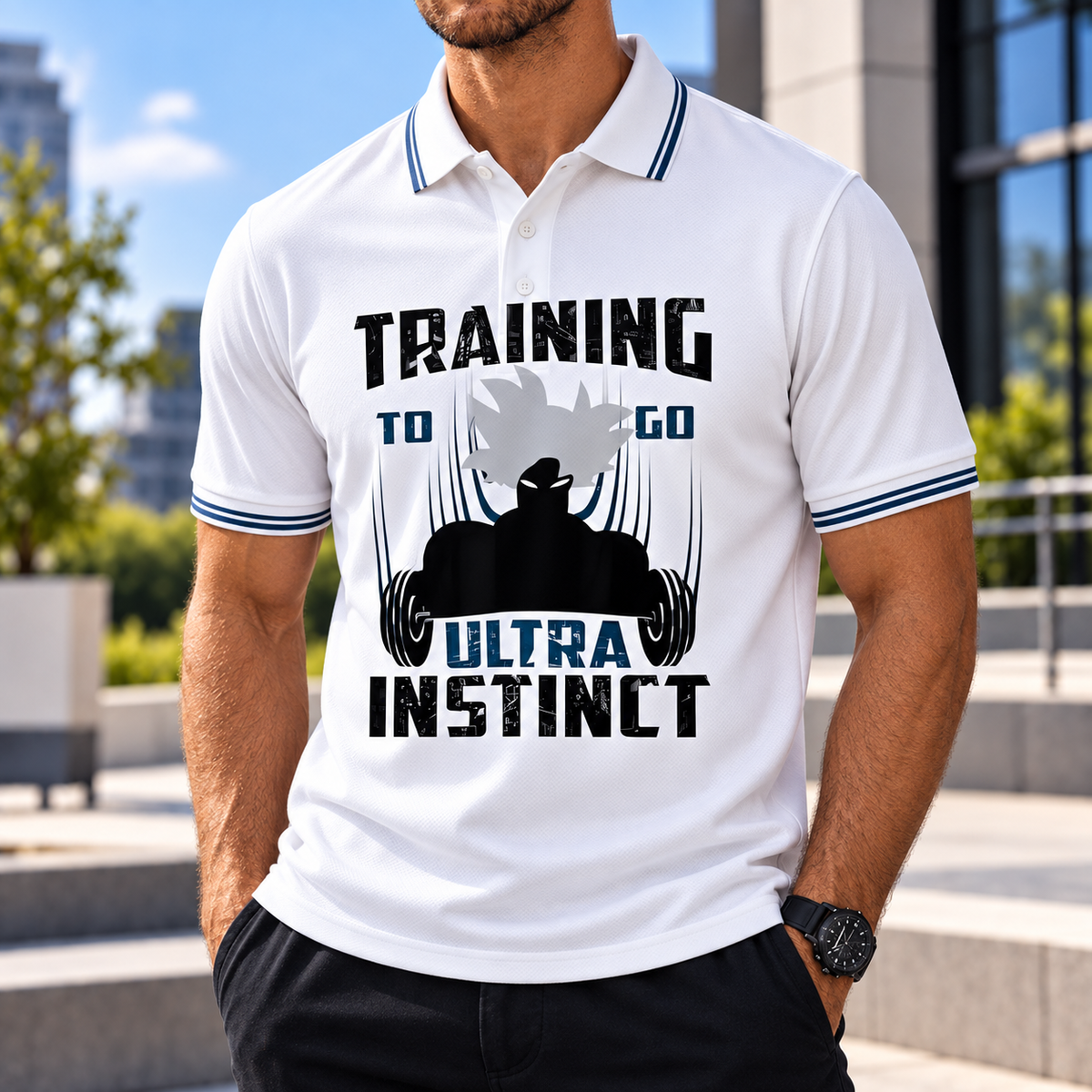LIMITED EDITION - NEW CUSTOMIZED GOKU CLASSIC HERO POLO SHIRT 07