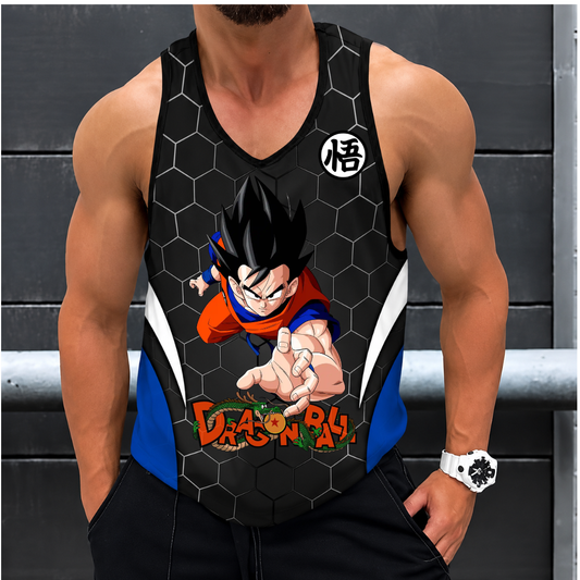 LIMITED EDITION - NEW CUSTOMIZED GOKU CLASSIC HERO UNISEX TANK TOP 07