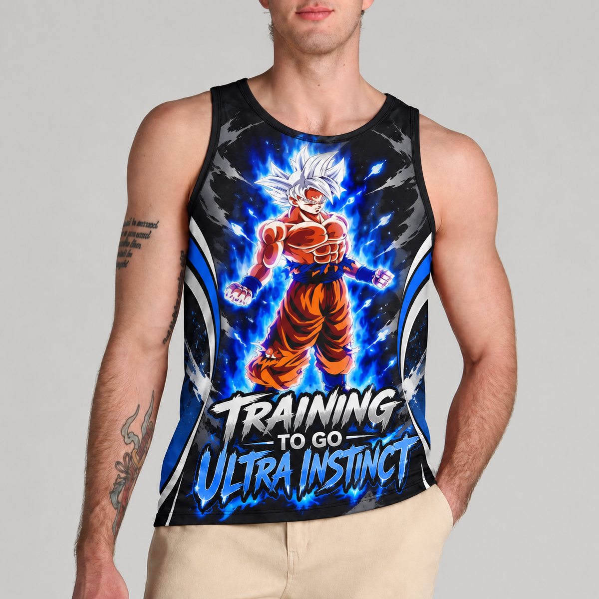 LIMITED EDITION - NEW CUSTOMIZED GOKU CLASSIC HERO UNISEX TANK TOP 07