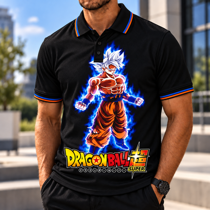 LIMITED EDITION - NEW CUSTOMIZED GOKU CLASSIC HERO POLO SHIRT 08