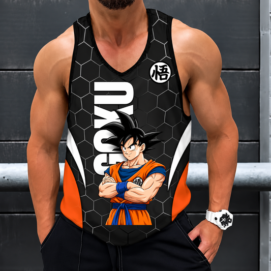 LIMITED EDITION - NEW CUSTOMIZED GOKU CLASSIC HERO UNISEX TANK TOP 08