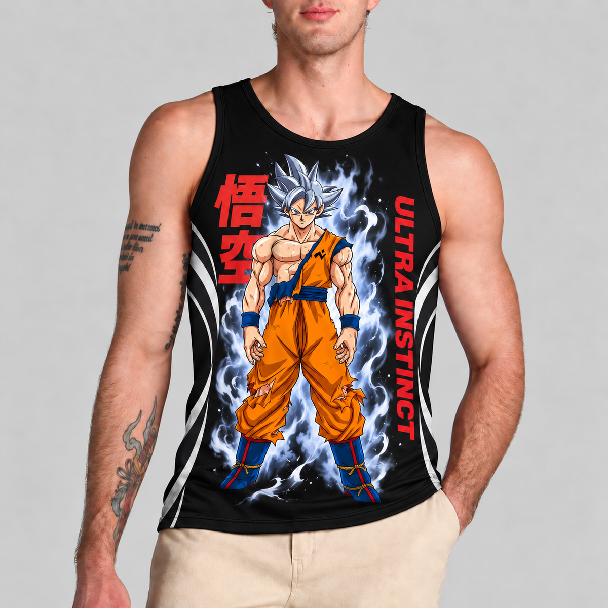 LIMITED EDITION - NEW CUSTOMIZED GOKU CLASSIC HERO UNISEX TANK TOP 09